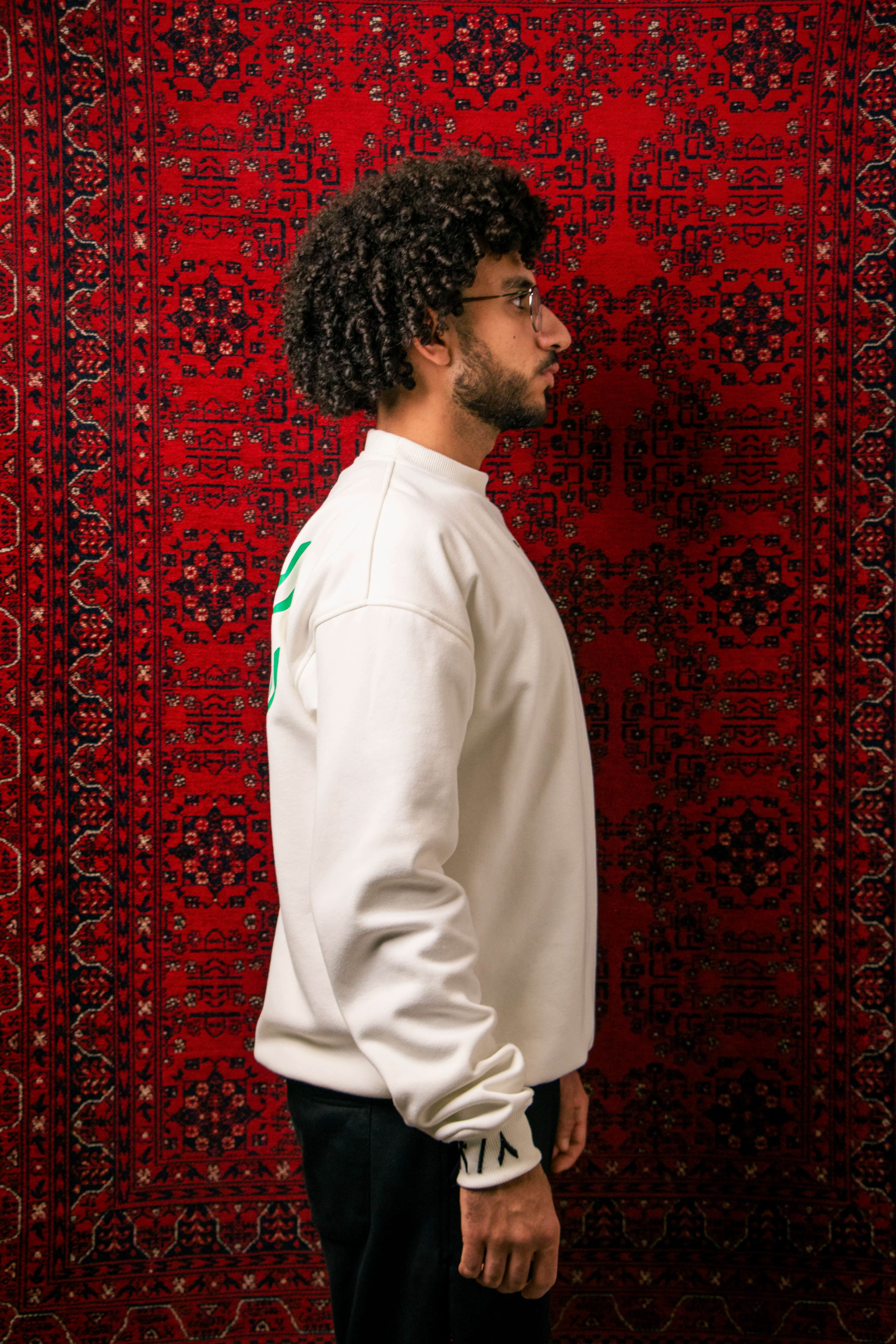 "Third Najm" White Crewneck (Unisex)