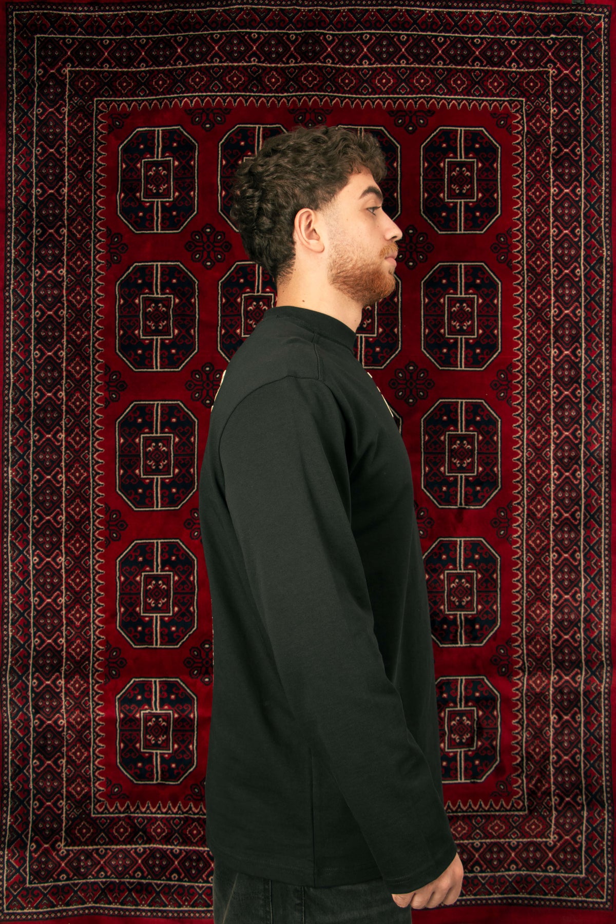 Long sleeve shirt side view