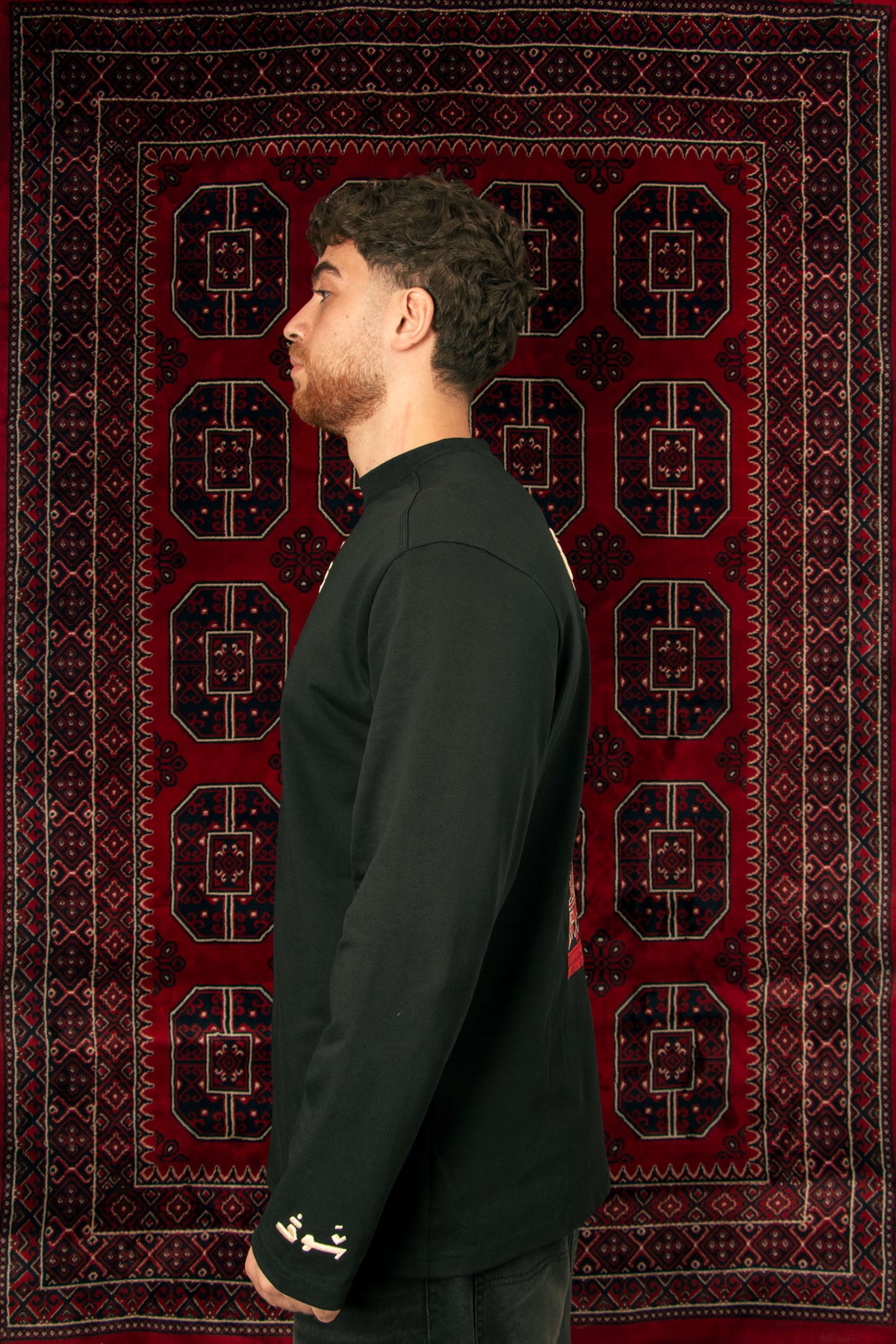 Long sleeve shirt side view