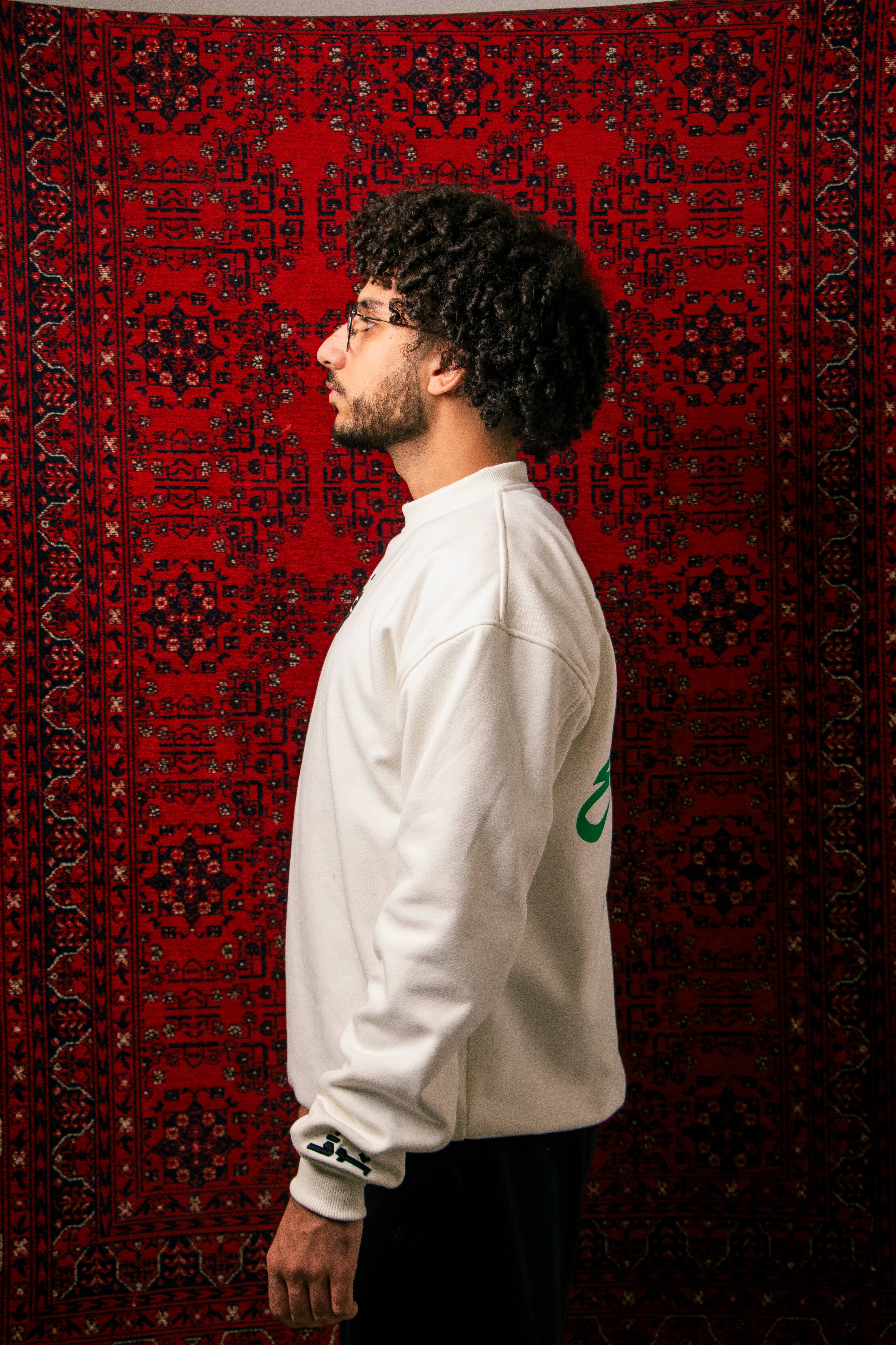 "Third Najm" White Crewneck (Unisex)