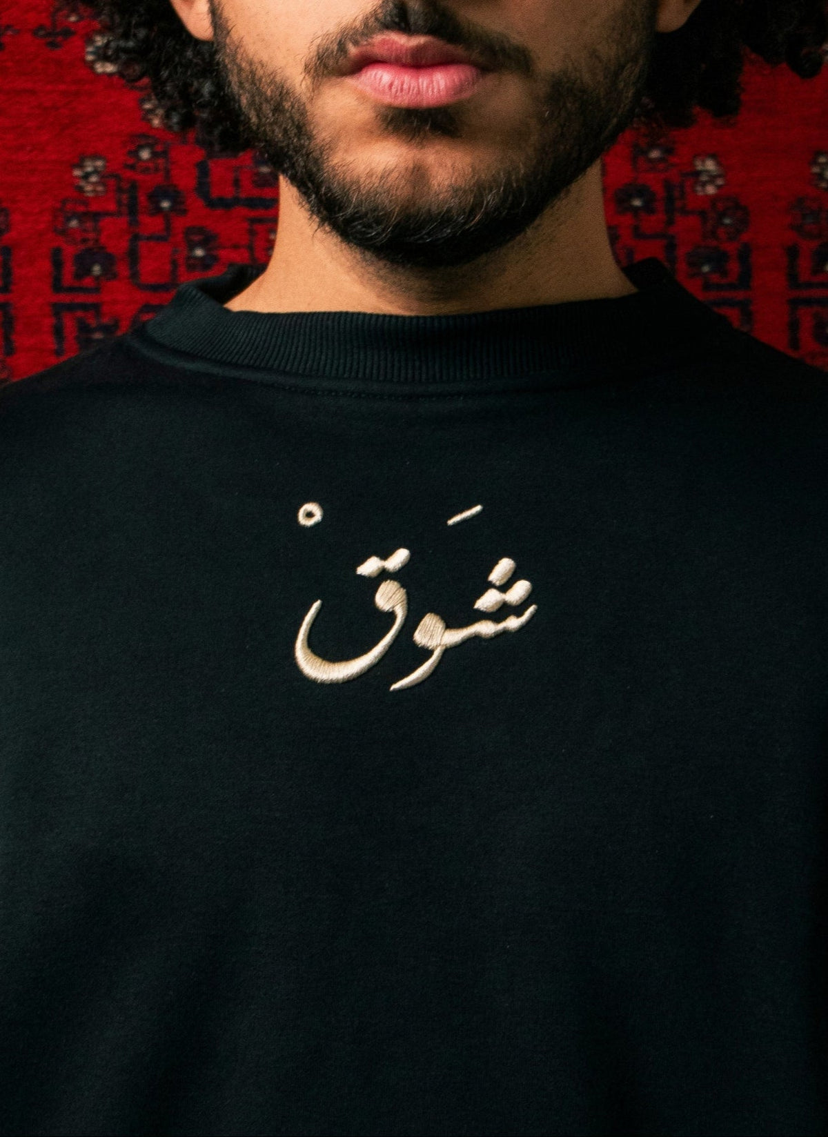 ShawQ chest embroidery close-up